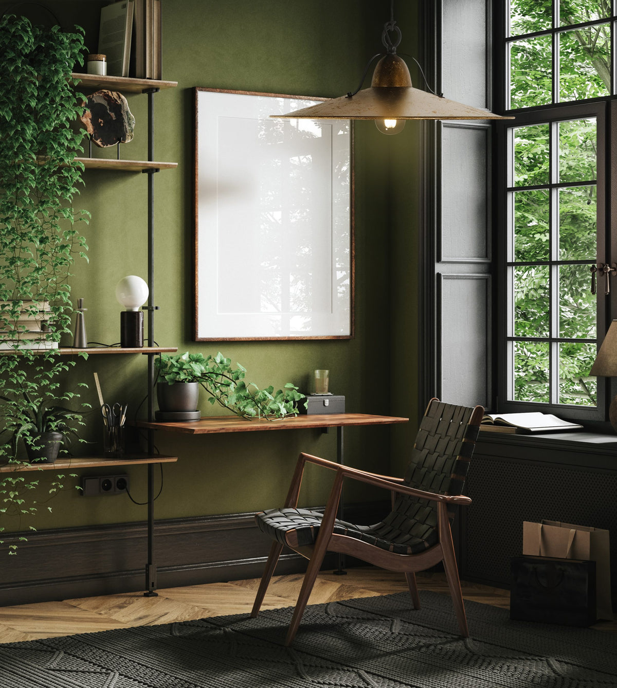 Benson 1 Light E27 Pendant