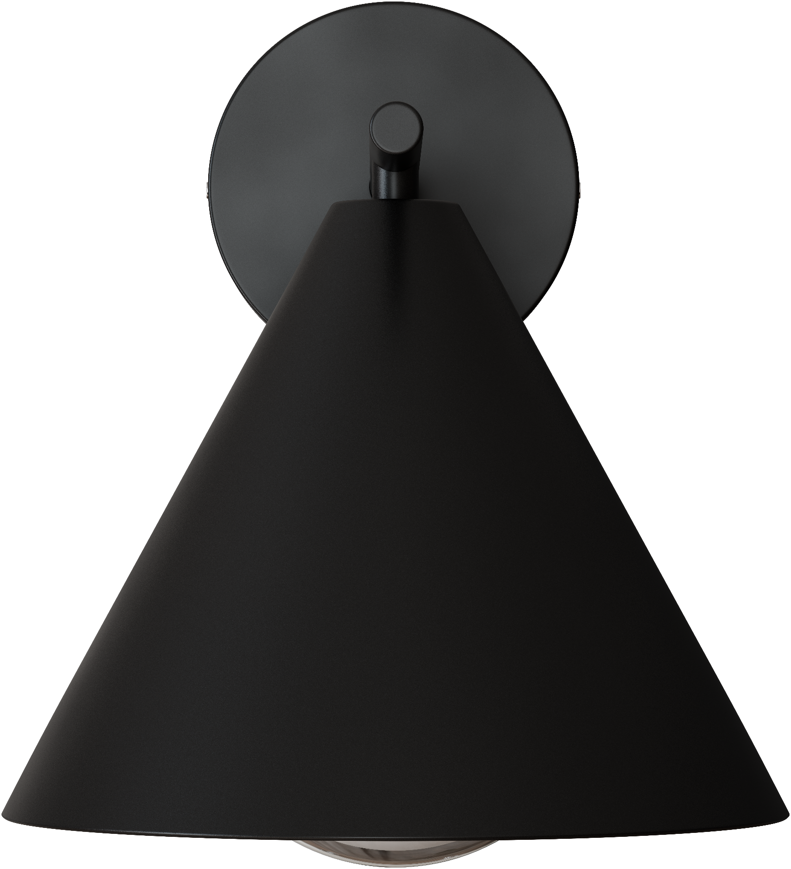 Becard E27 Cone Exterior Modern Coach Wall Light Black IP65