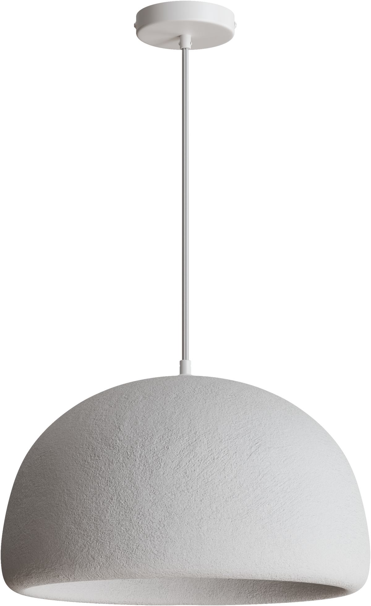 Passerine Dome Polymer Resin E27 Pendant Ø430mm White 3M Drop IP20