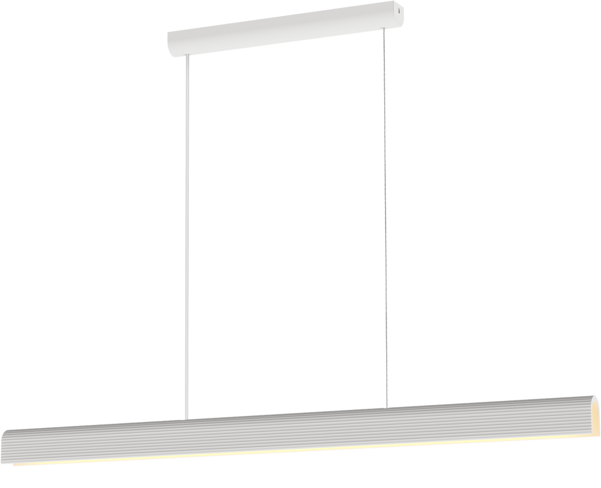 Munia 1500mm Linear LED Pendant Gypsum 40W TRI Colour Non-dimmable White - Paintable surface IP20