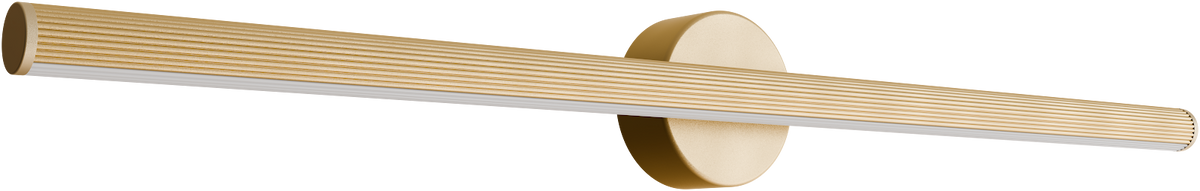 Aeris 800mm Fluted LED Wall Light 28W Tri Colour Non Dimmable Gold IP20