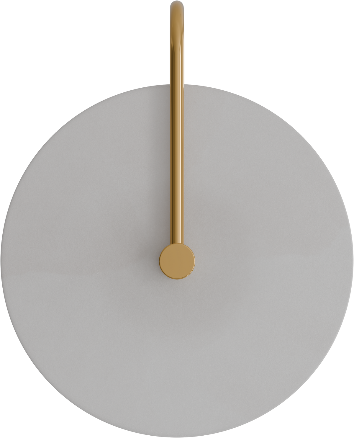 Bower R3 Medium Round Alabaster (250mm) Backlit LED Wall Light 5W non Dimmable IP20