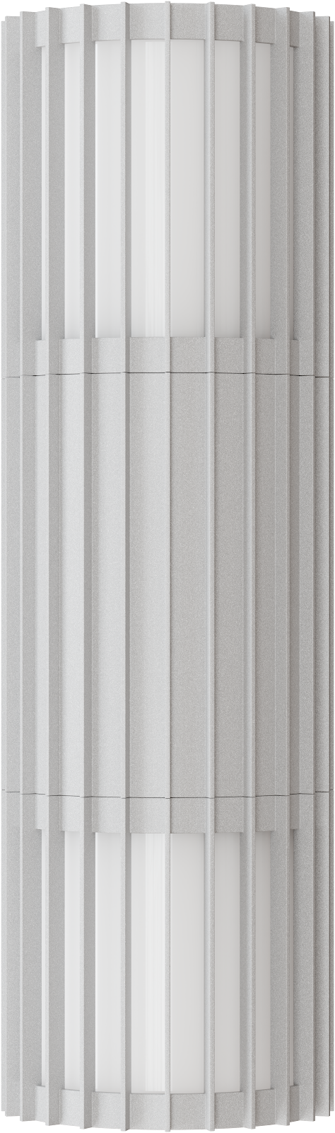 Bright 10W LED Tri Colour Ribbed Up Down Exterior Wall light Non Dimmable White IP65