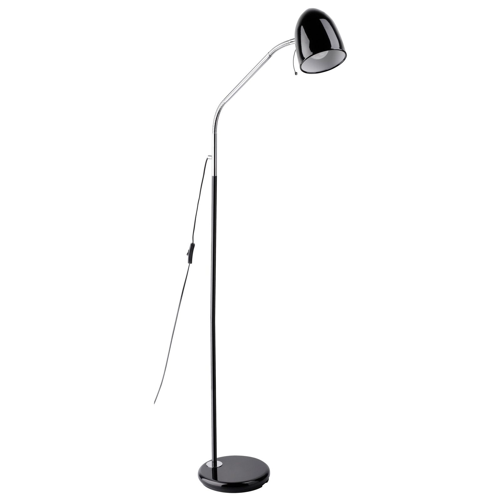 Lara 1 Light Black Floor Lamp