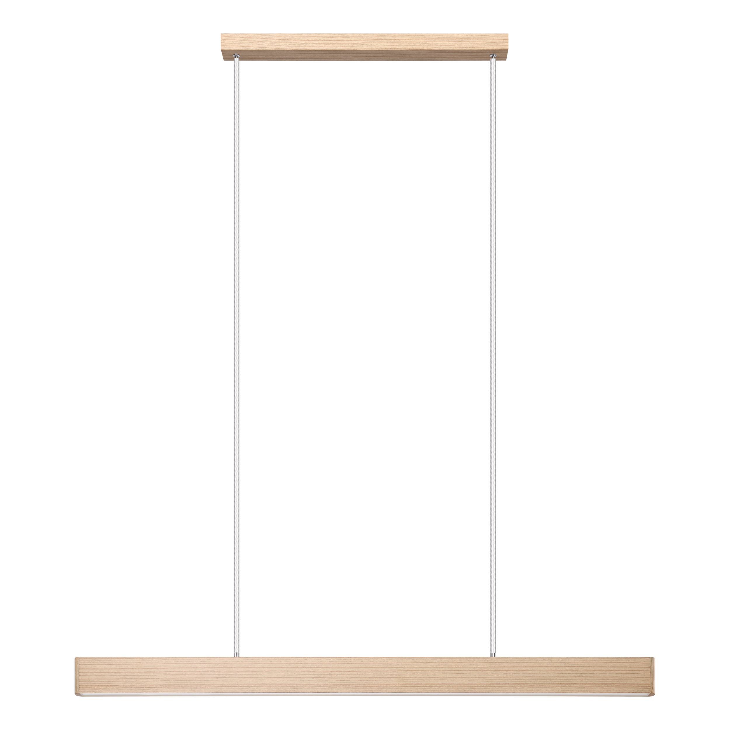 Climene 3 Oak 30W CCT 1.2M LED Bar Pendant Light