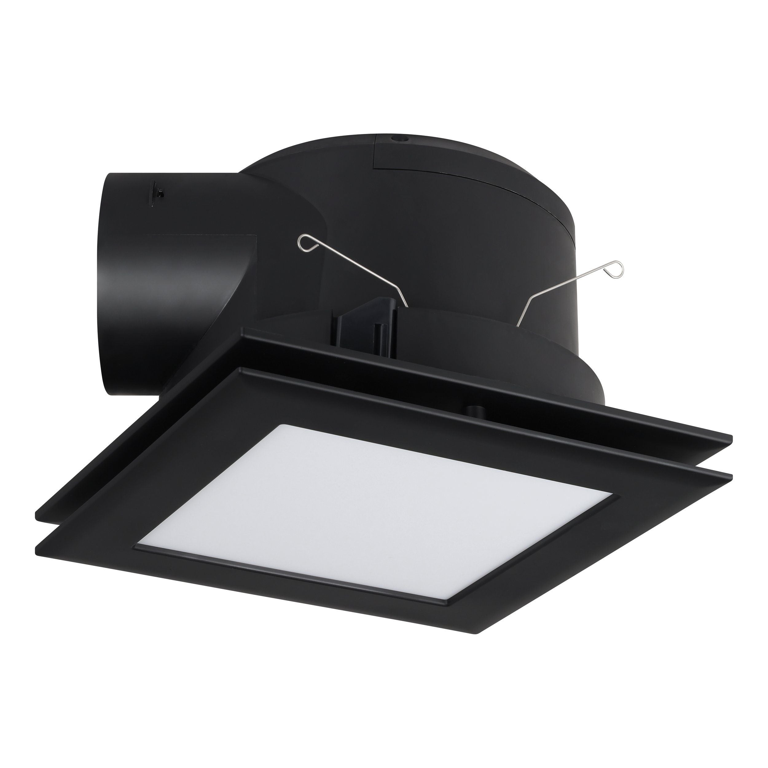 Samba Exhaust Fan/Light Square 10W LED Tri-Colour Black