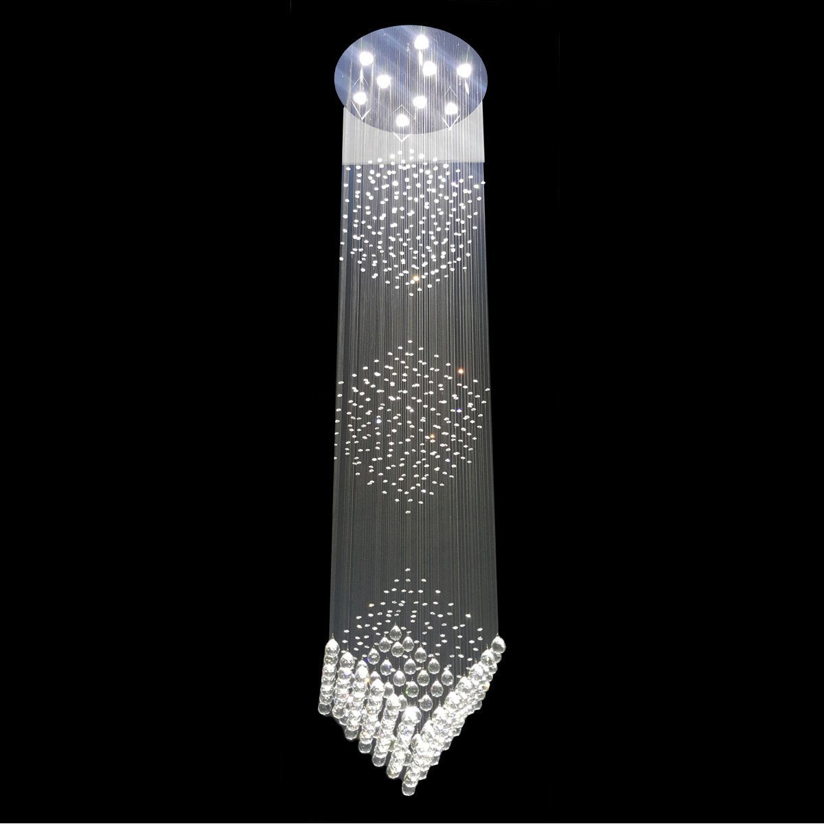 3 Box Tier String Chandelier 600mm - CRP1014