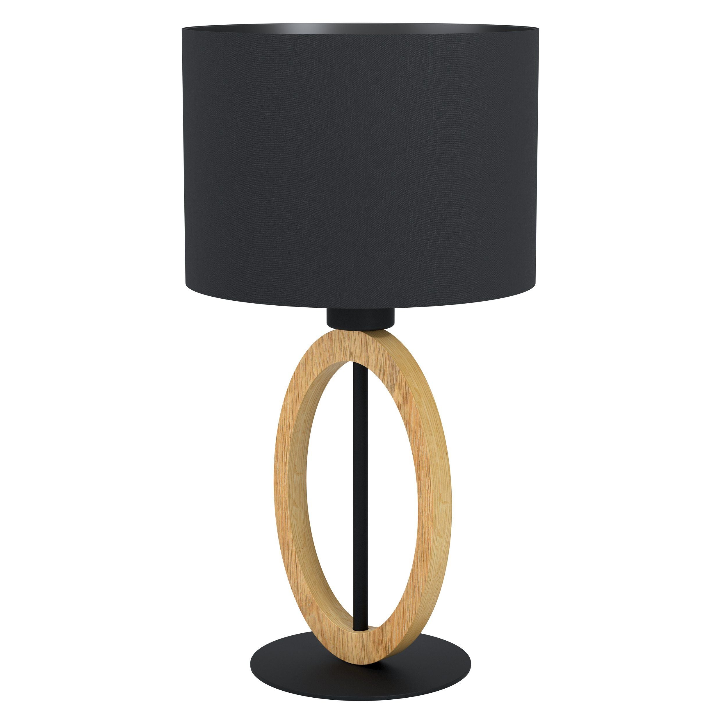 Basildon 1 Table Lamp 1X40W E27 Black/Wood