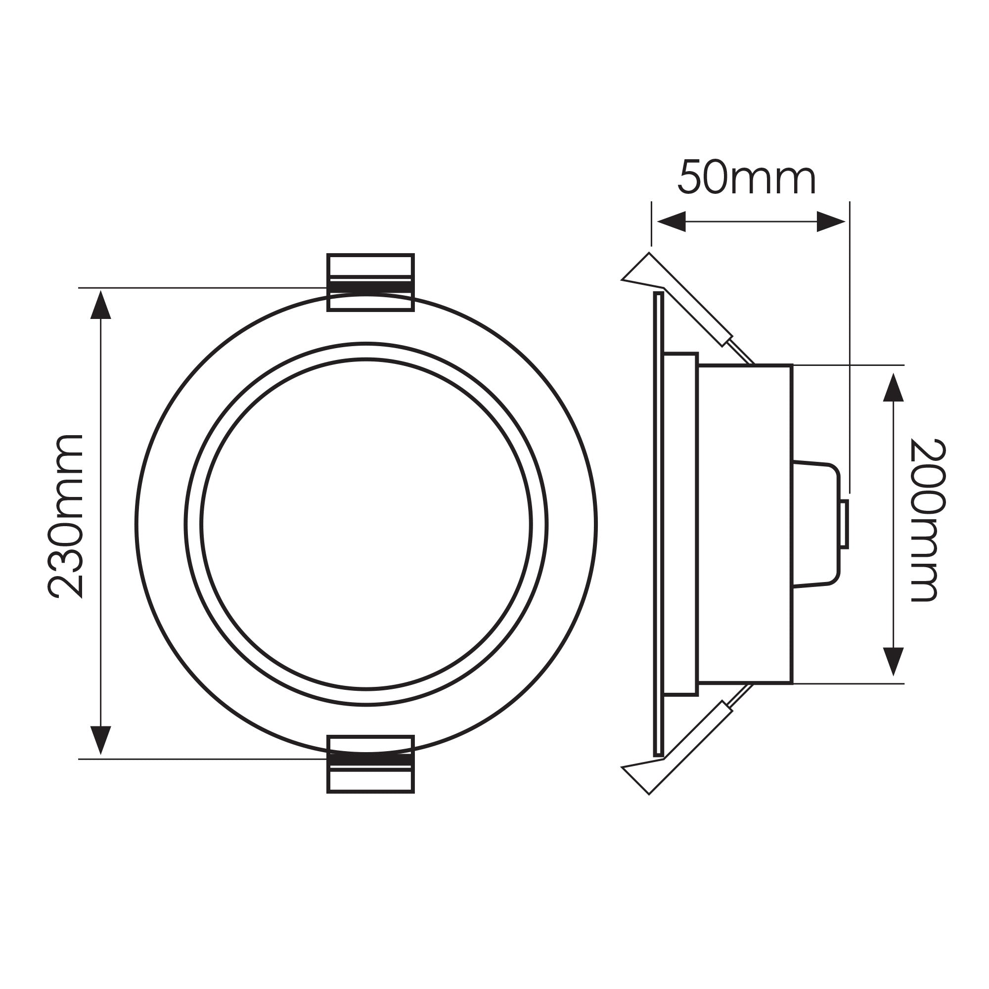 Trenton White 30w CCT IP54 Downlight