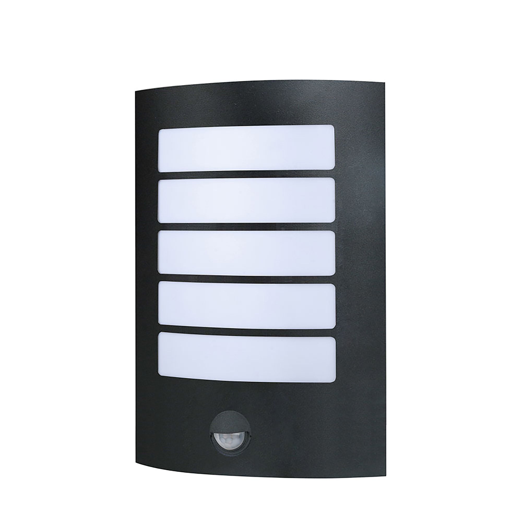 Stark Black 14W 6000K IP44 Sensor Wall Light
