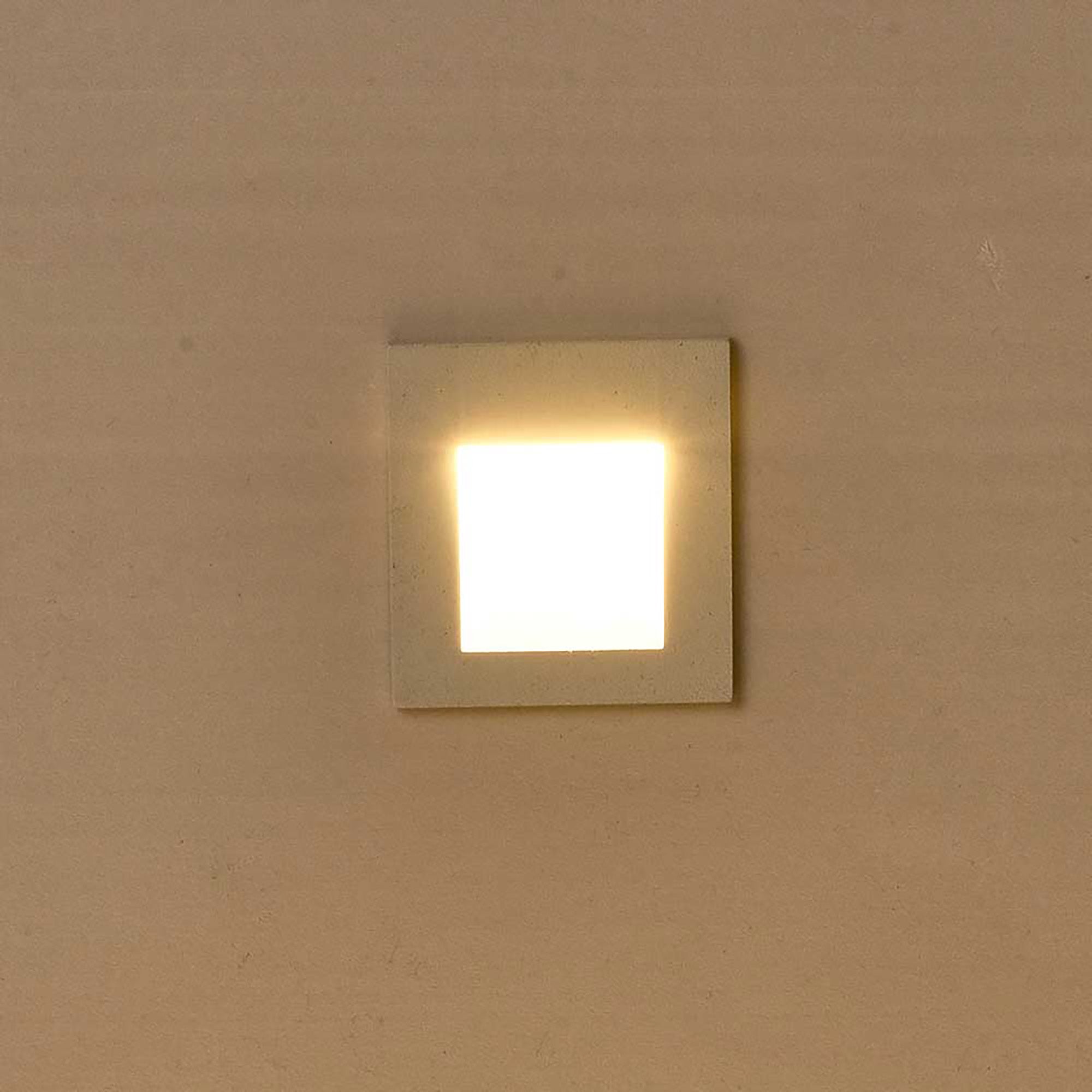 Stan White 3W 12V 3000K IP65 Square Step Light