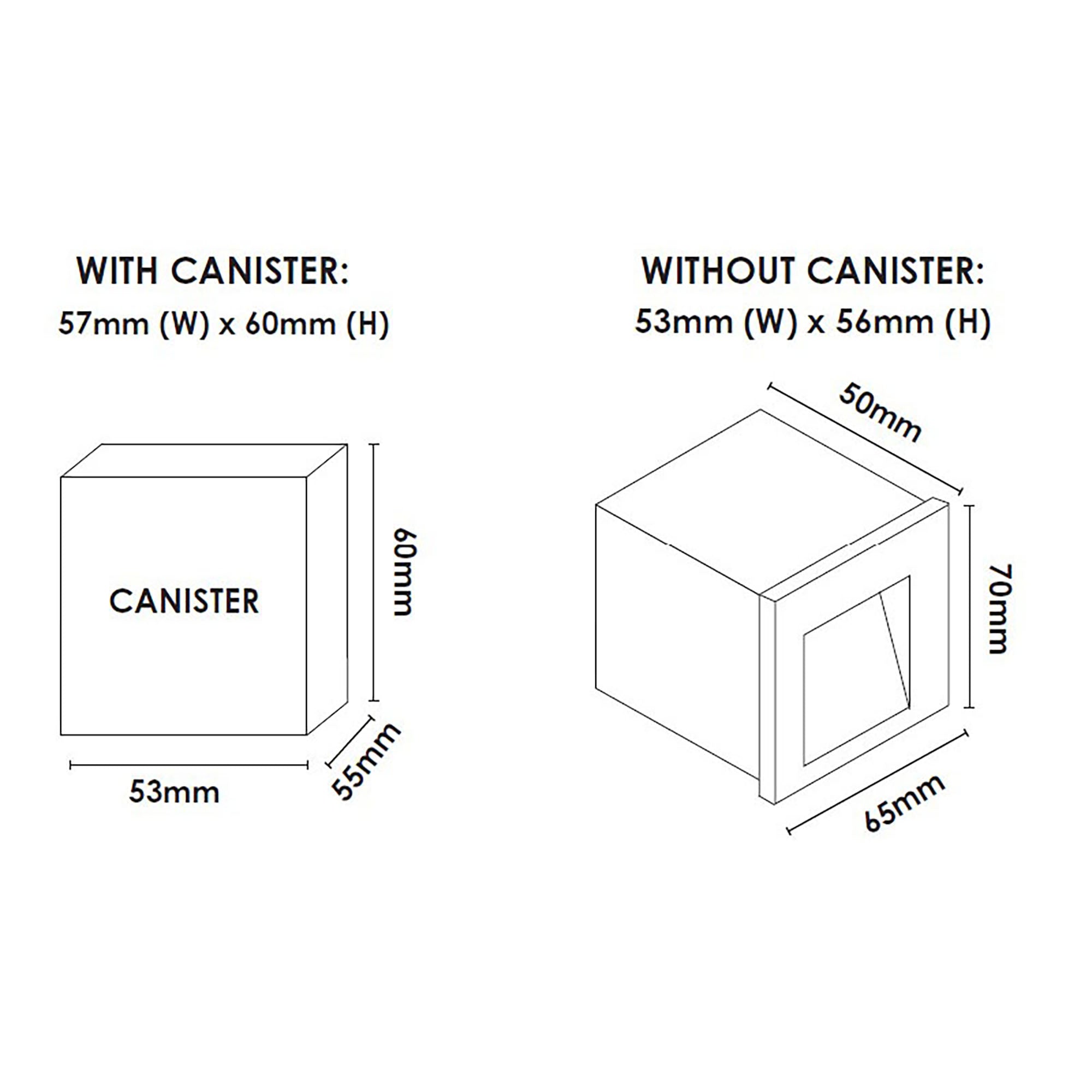 Stan White 3W 12V 3000K IP65 Square Step Light