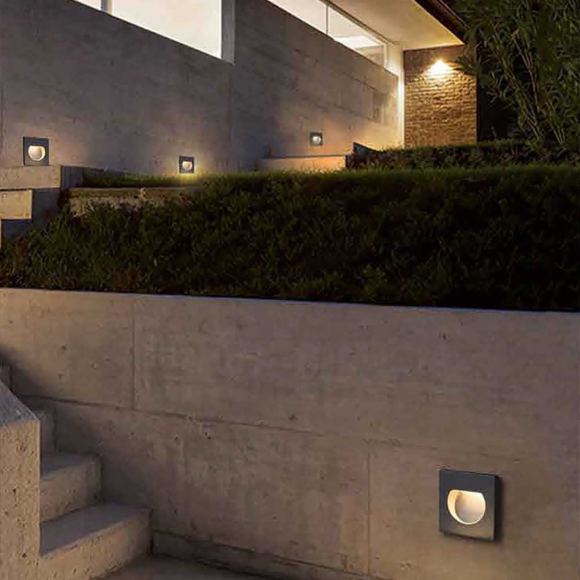 Arch White 3W 12V 3000K IP65 Square Step Light