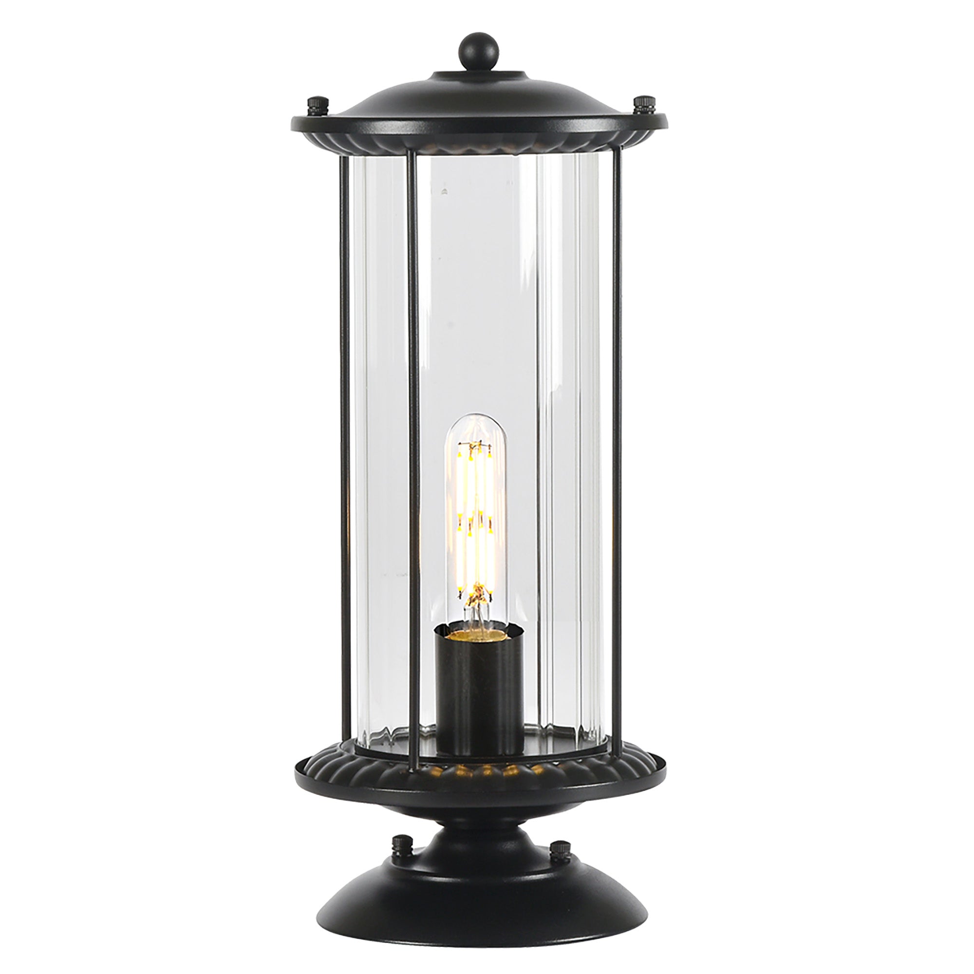 Watford Black IP44 Exterior Pillar Mount