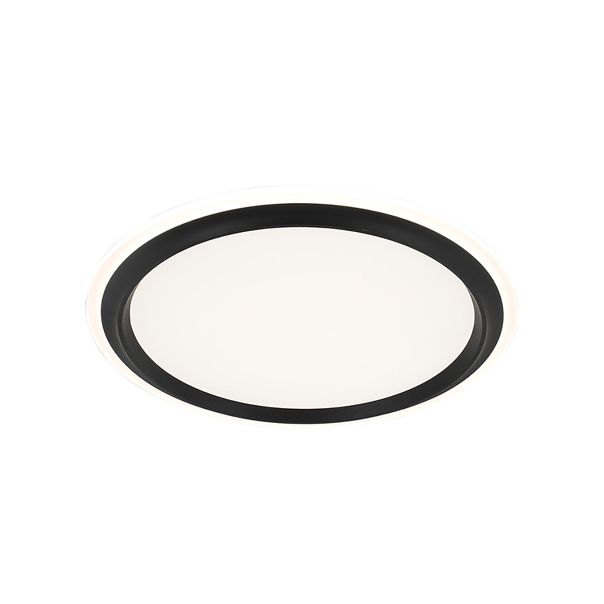 Duke Black 60w CCT 500mm LED Oyster Light