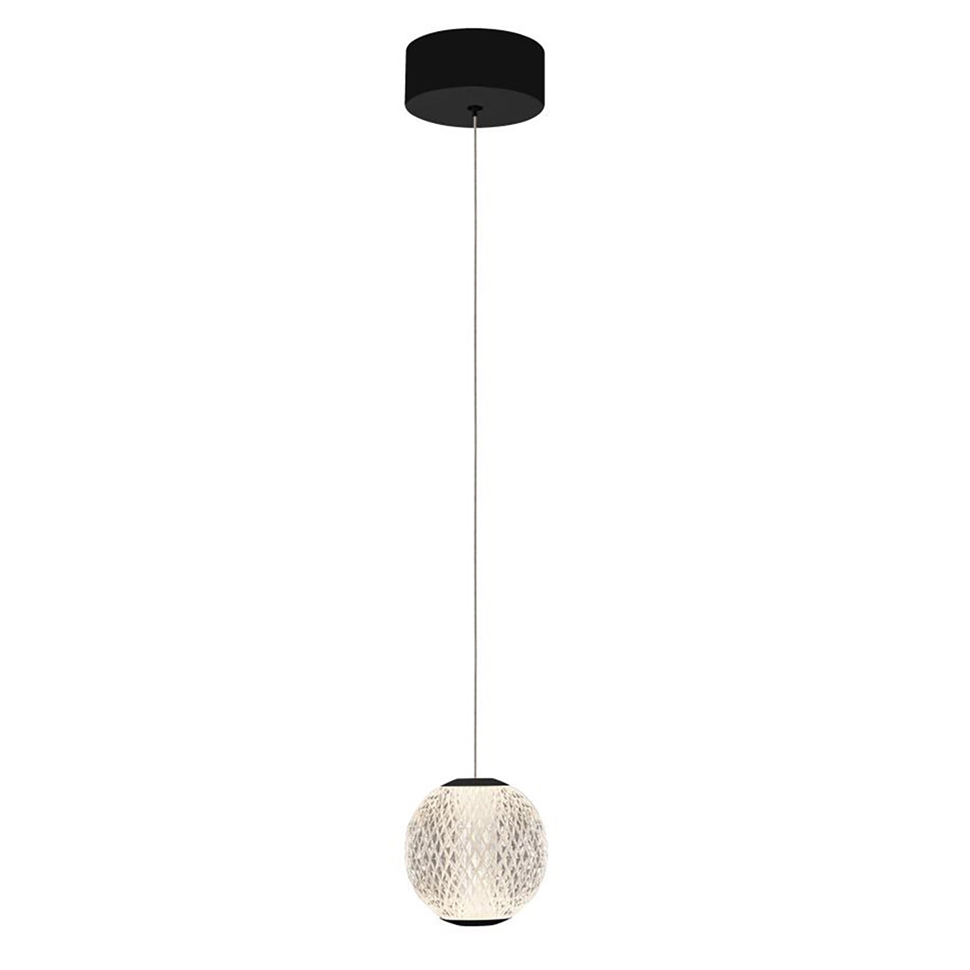 Langdon Black 5000K 1 Light LED Pendant