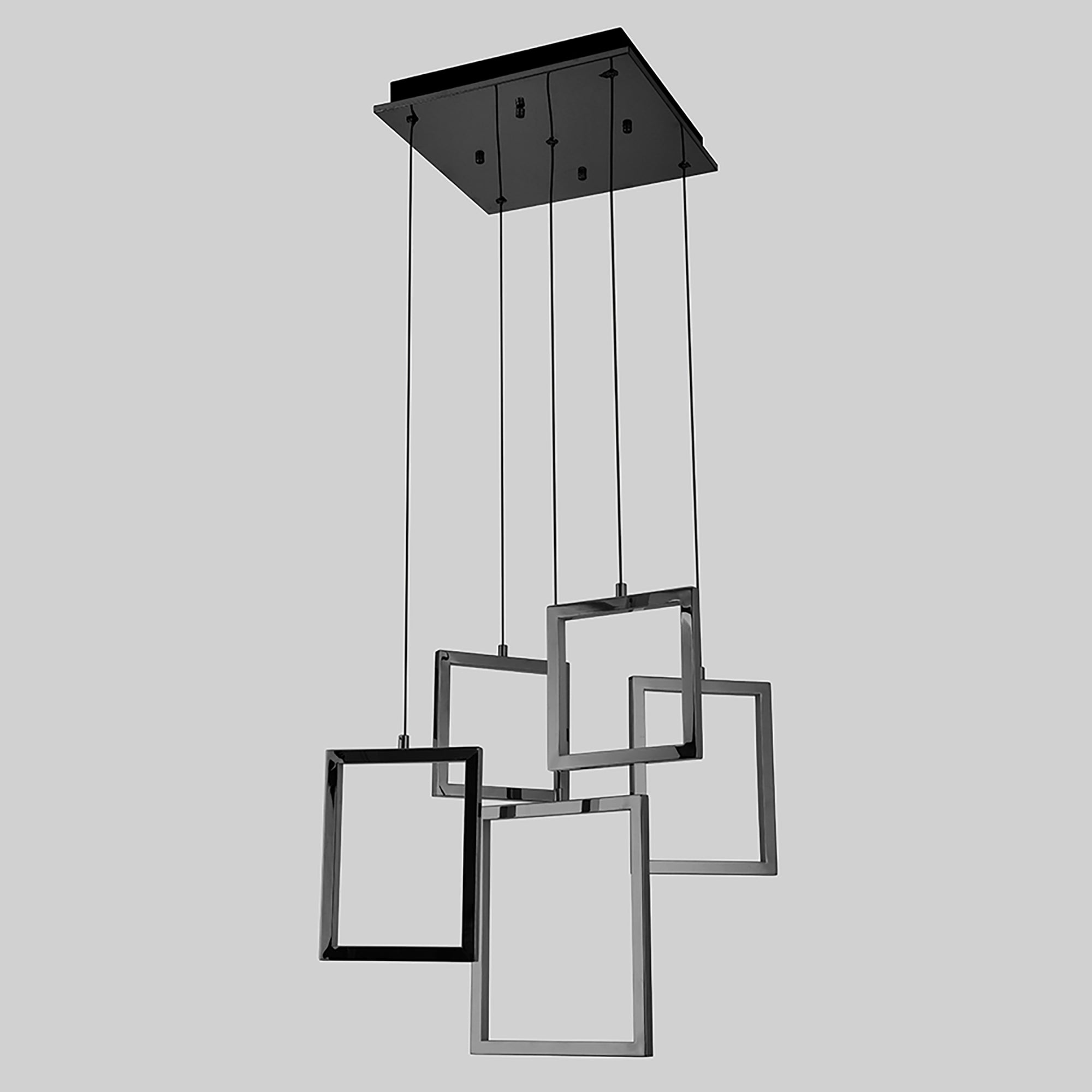 Dahli Black 58W 5000K 5 Light LED Pendant