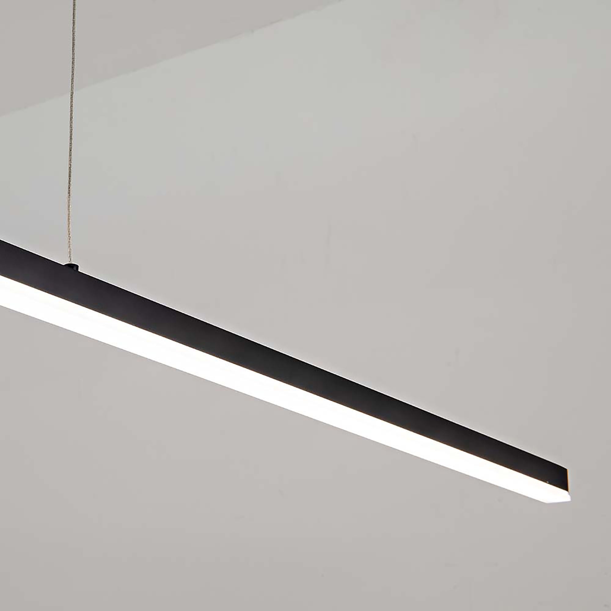Beam Black 60W CCT 2.4m Linear LED Pendant Light
