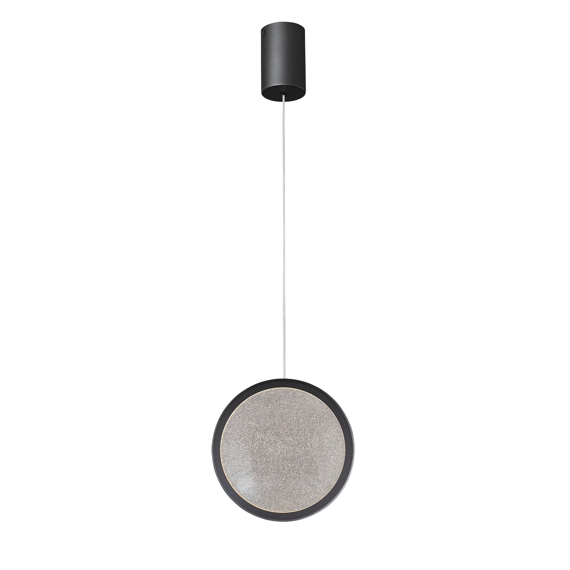 Arago Black 1 Light CCT Round Disc LED Pendant