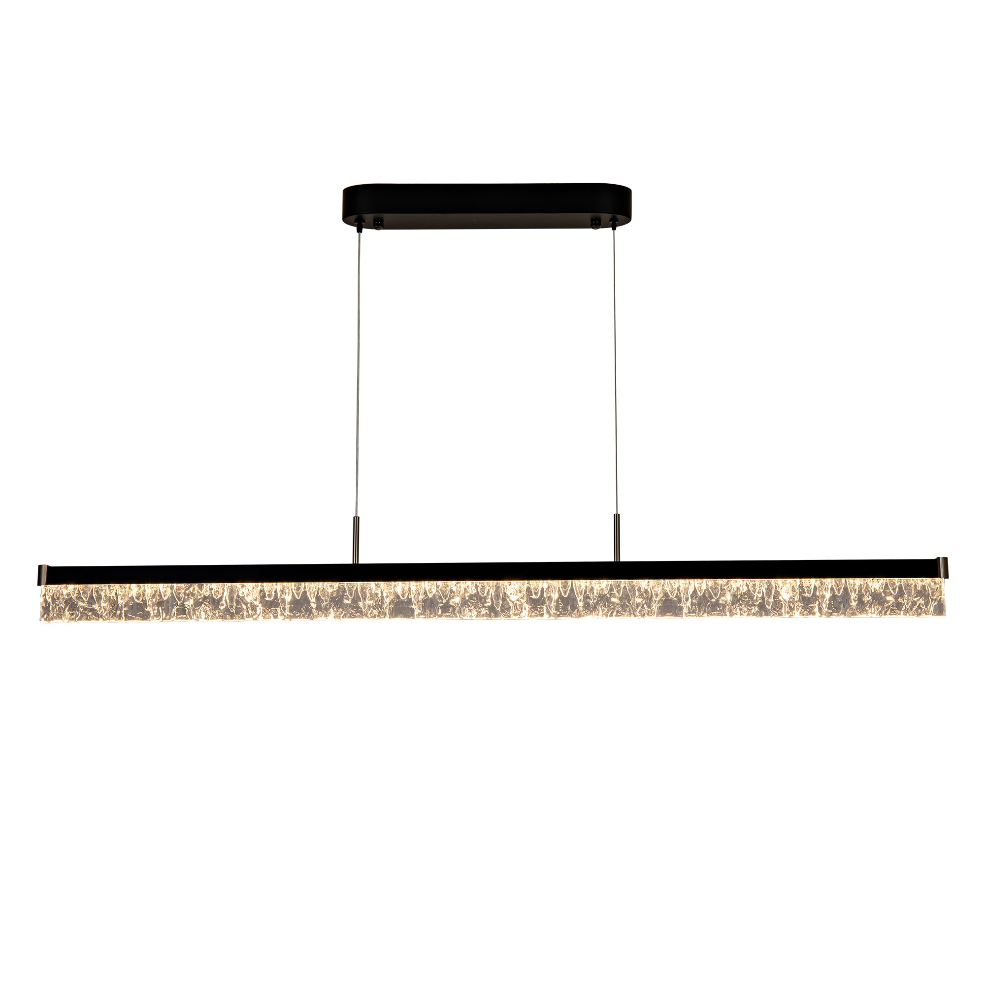 Brystol Black 24W CCT 1200mm Linear Crystal Pendant