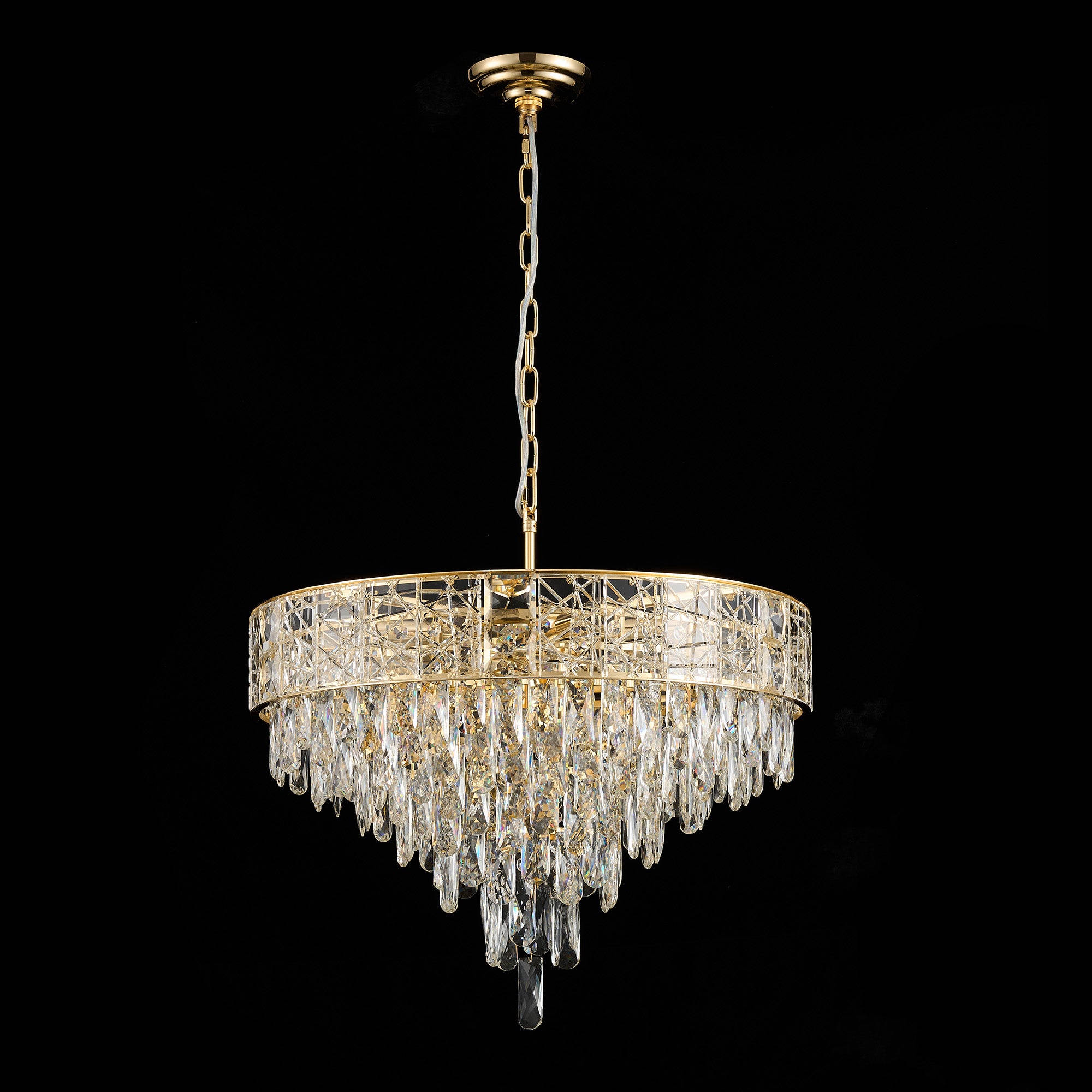 Finley Gold and Crystal 500mm Chandelier