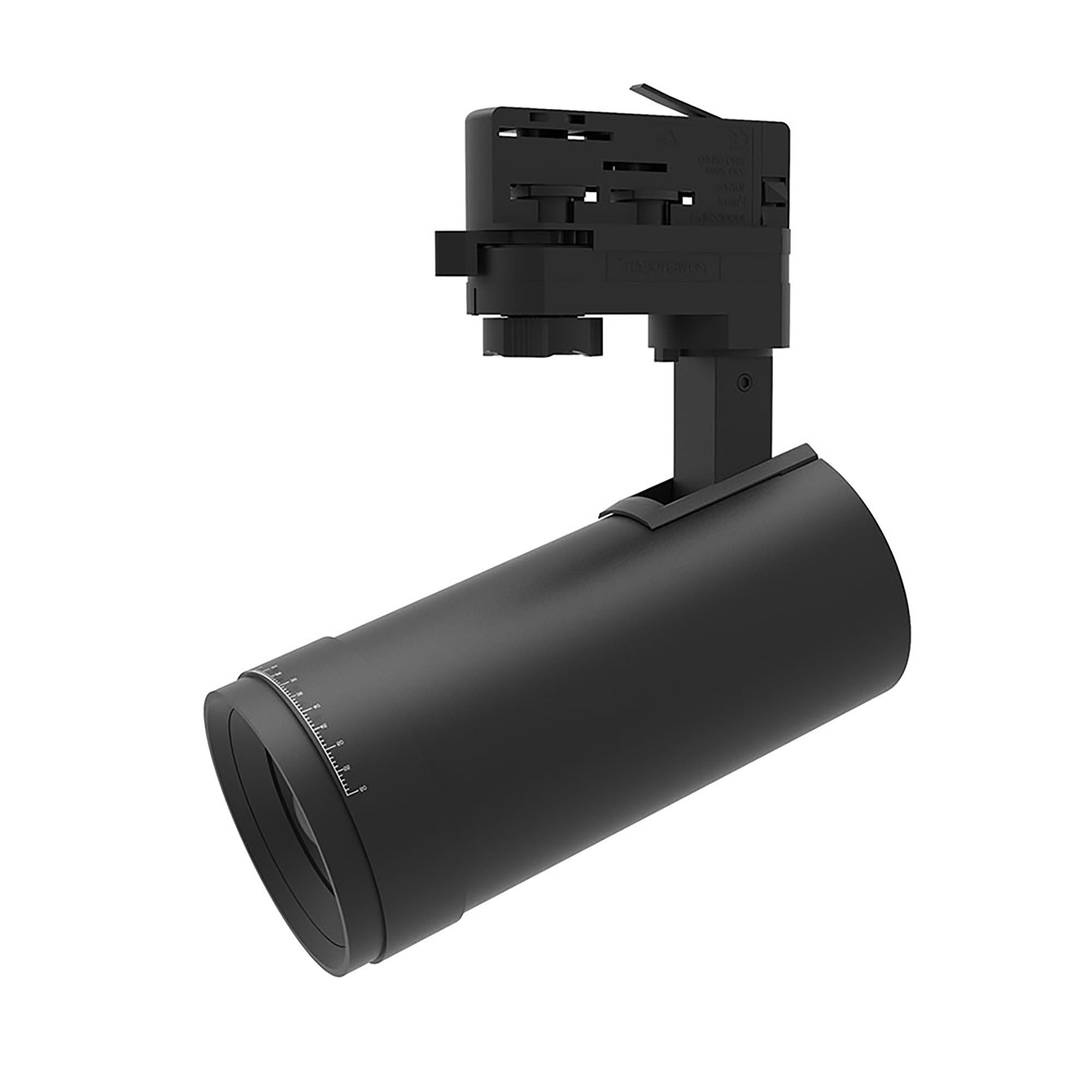 Zoom 15w LED Track Head Black-3C-TC