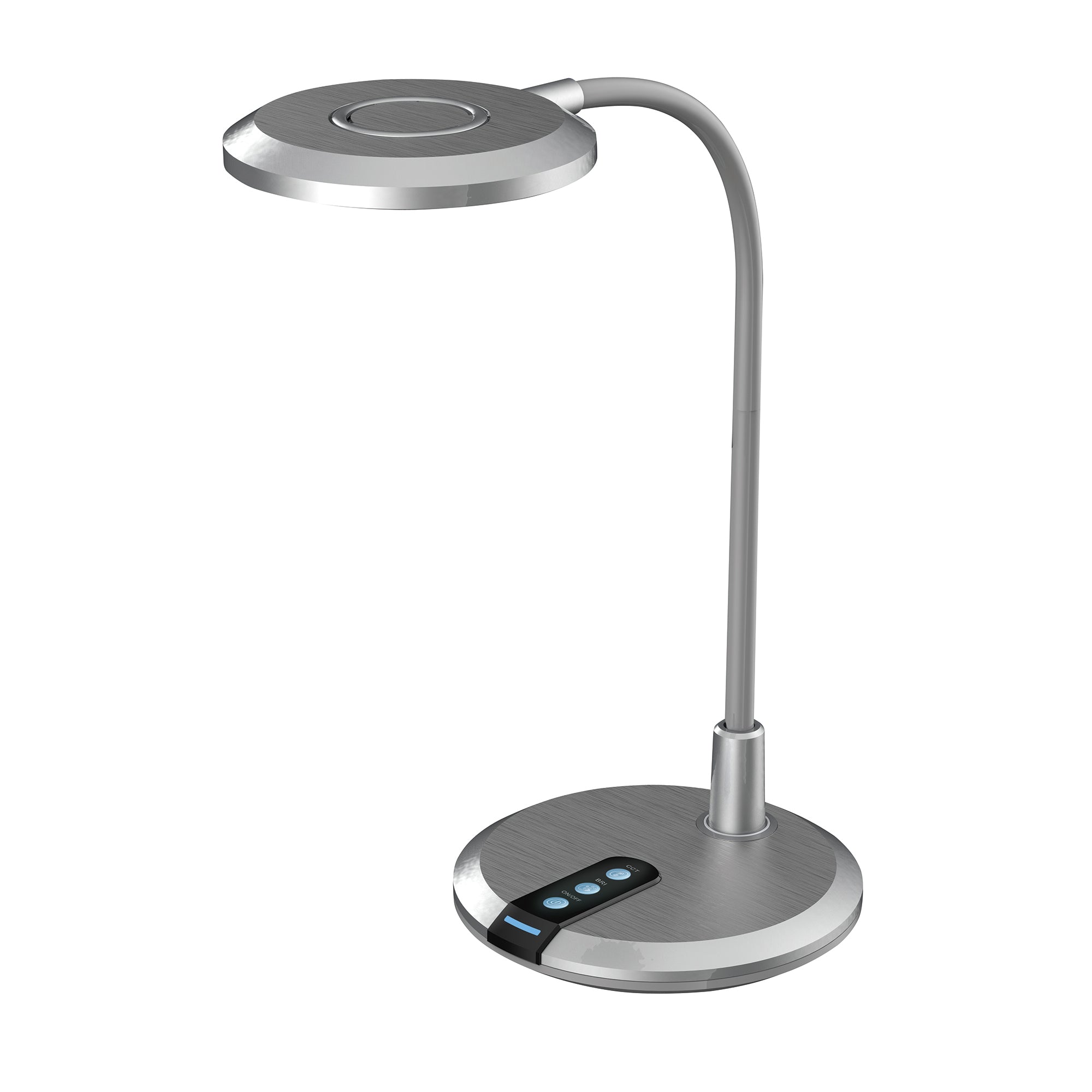 Brad Silver 8w CCT Dimmable LED Desk Lamp