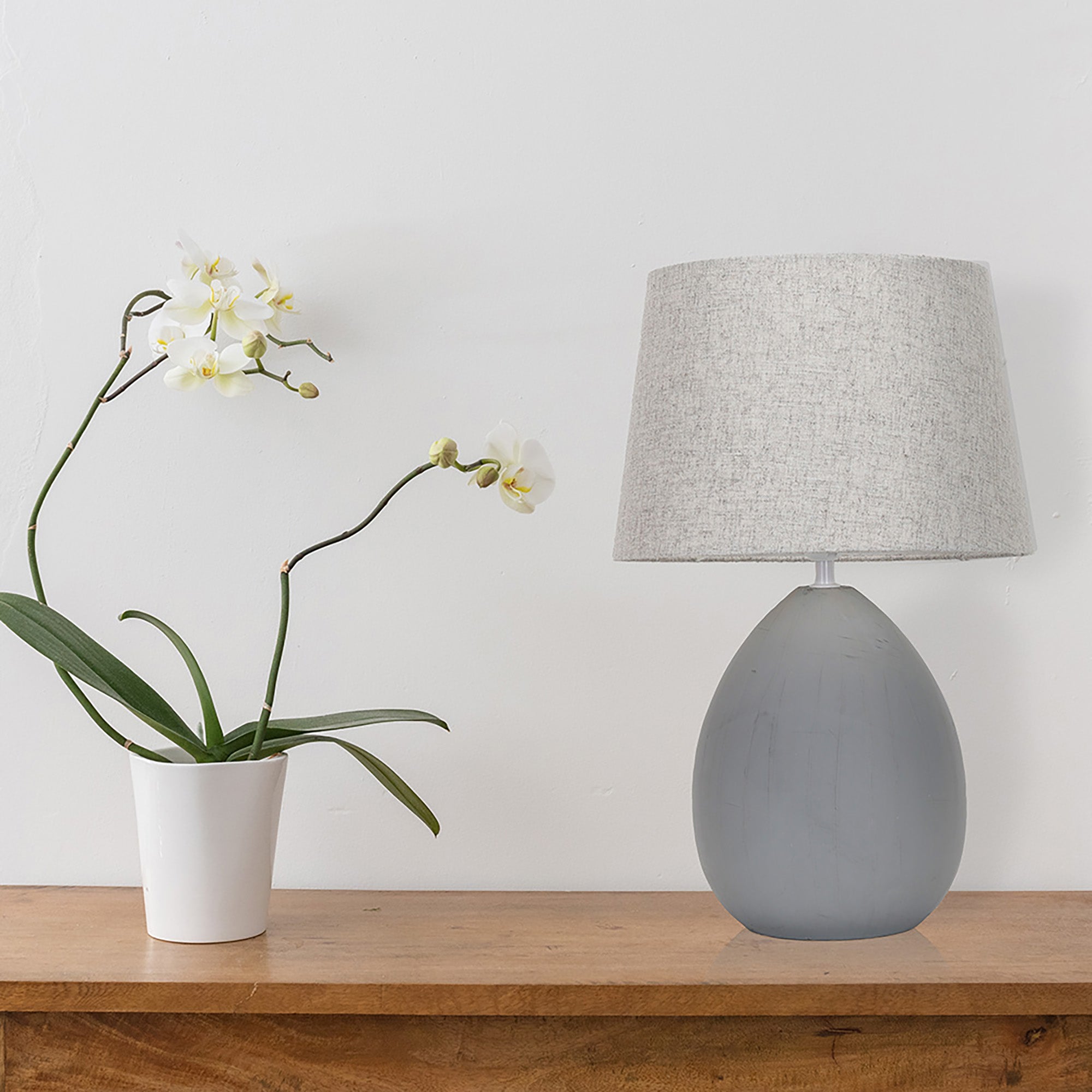 Bev Grey Table Lamp