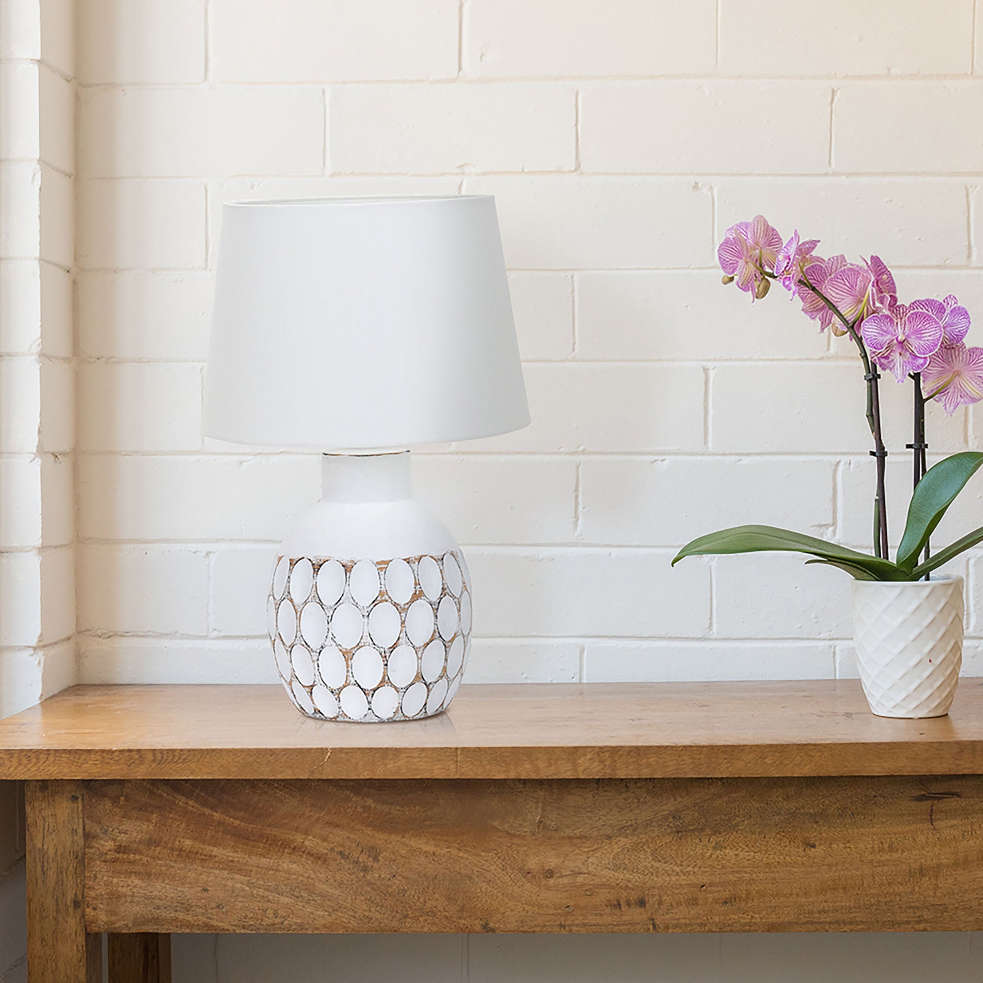 Sam White Table Lamp
