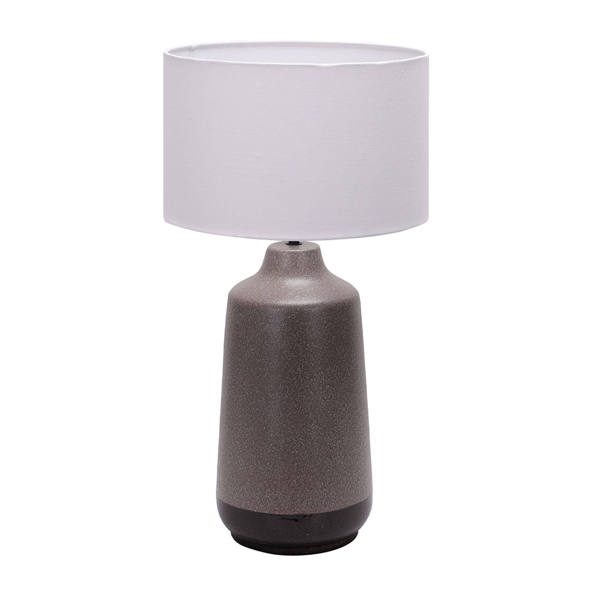 Venus Grey with White Shade Table Lamp