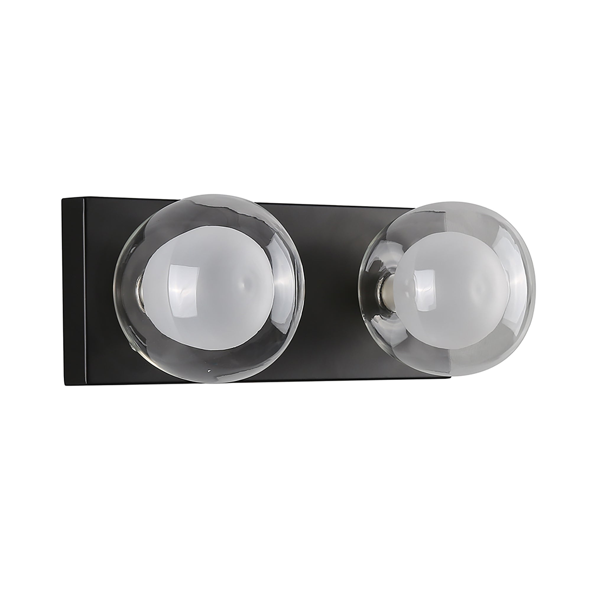 Hilton Black 2 Light Hollywood Wall Light