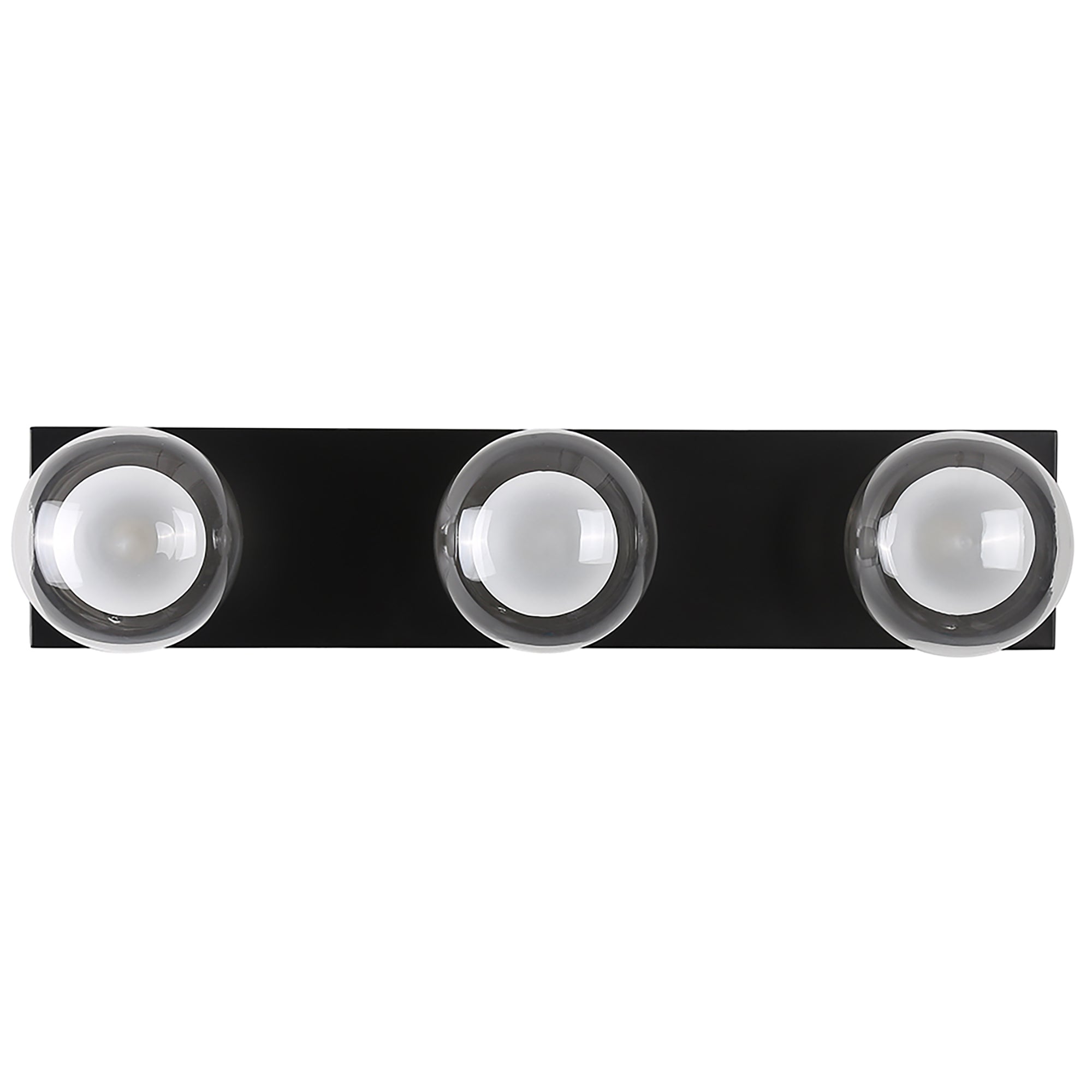 Hilton Black 3 Light Hollywood Wall Light
