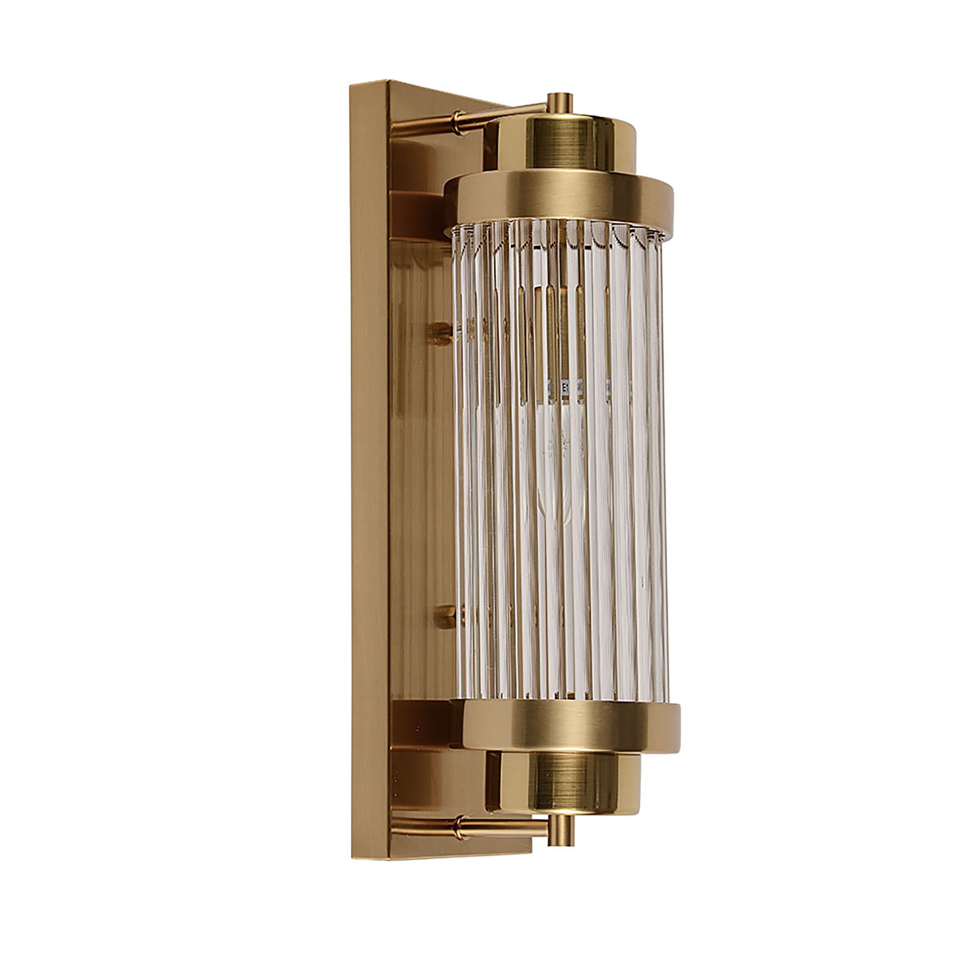Cambridge Gold and Clear Glass 400mm Wall Light