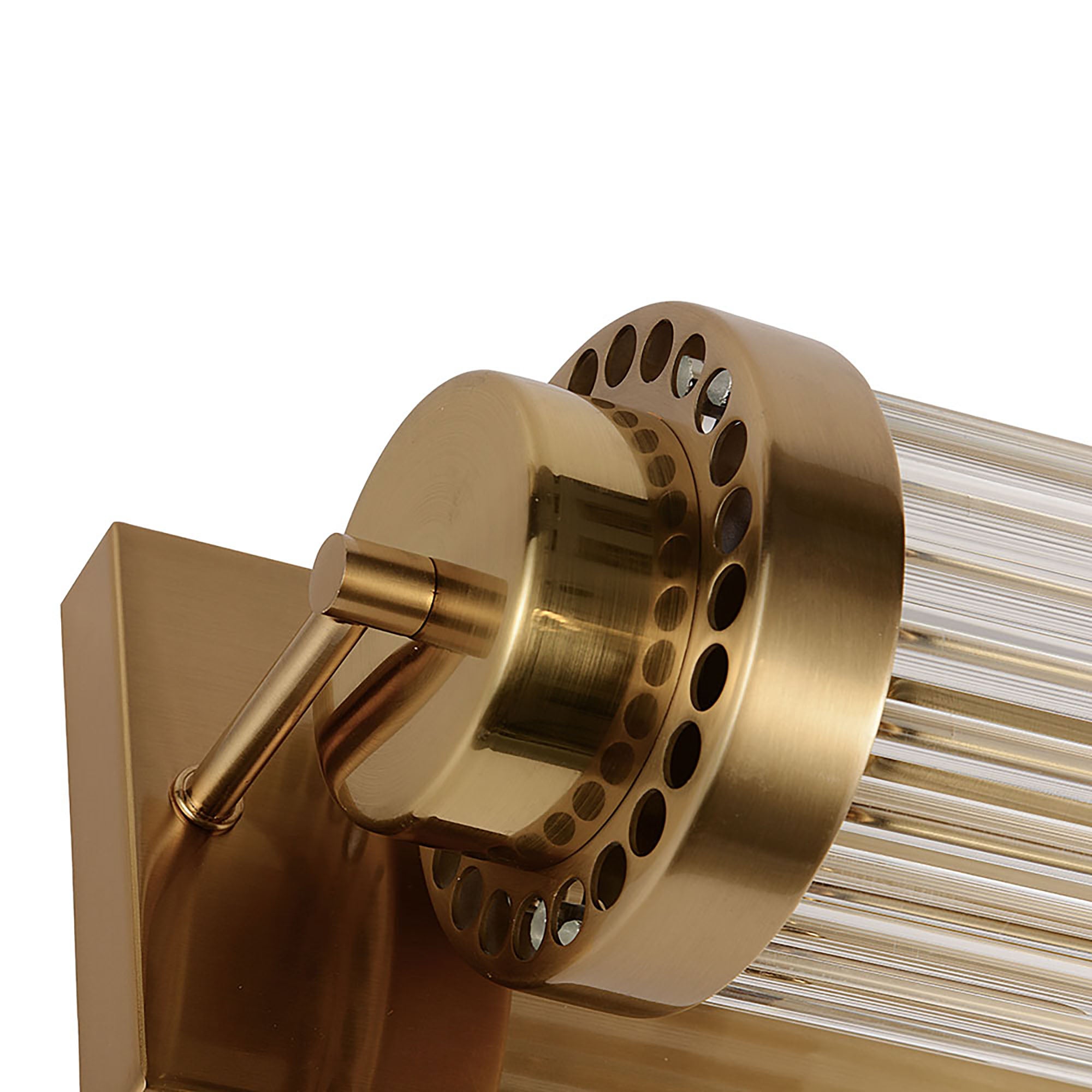 Cambridge Gold and Clear Glass 400mm Wall Light