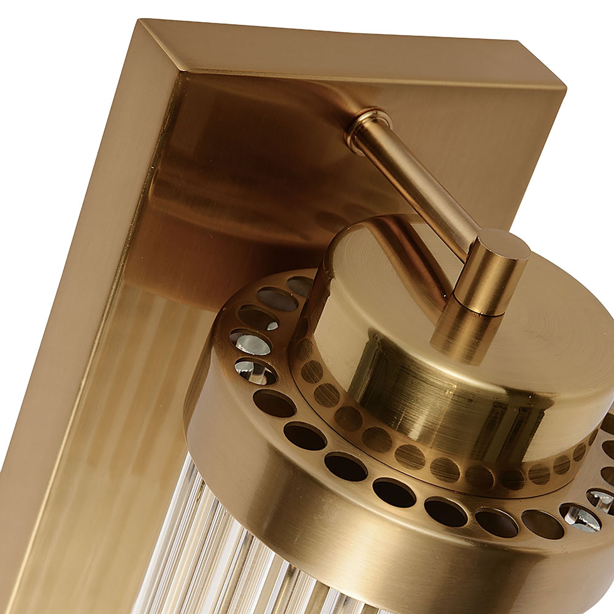 Cambridge Gold and Clear Glass 400mm Wall Light