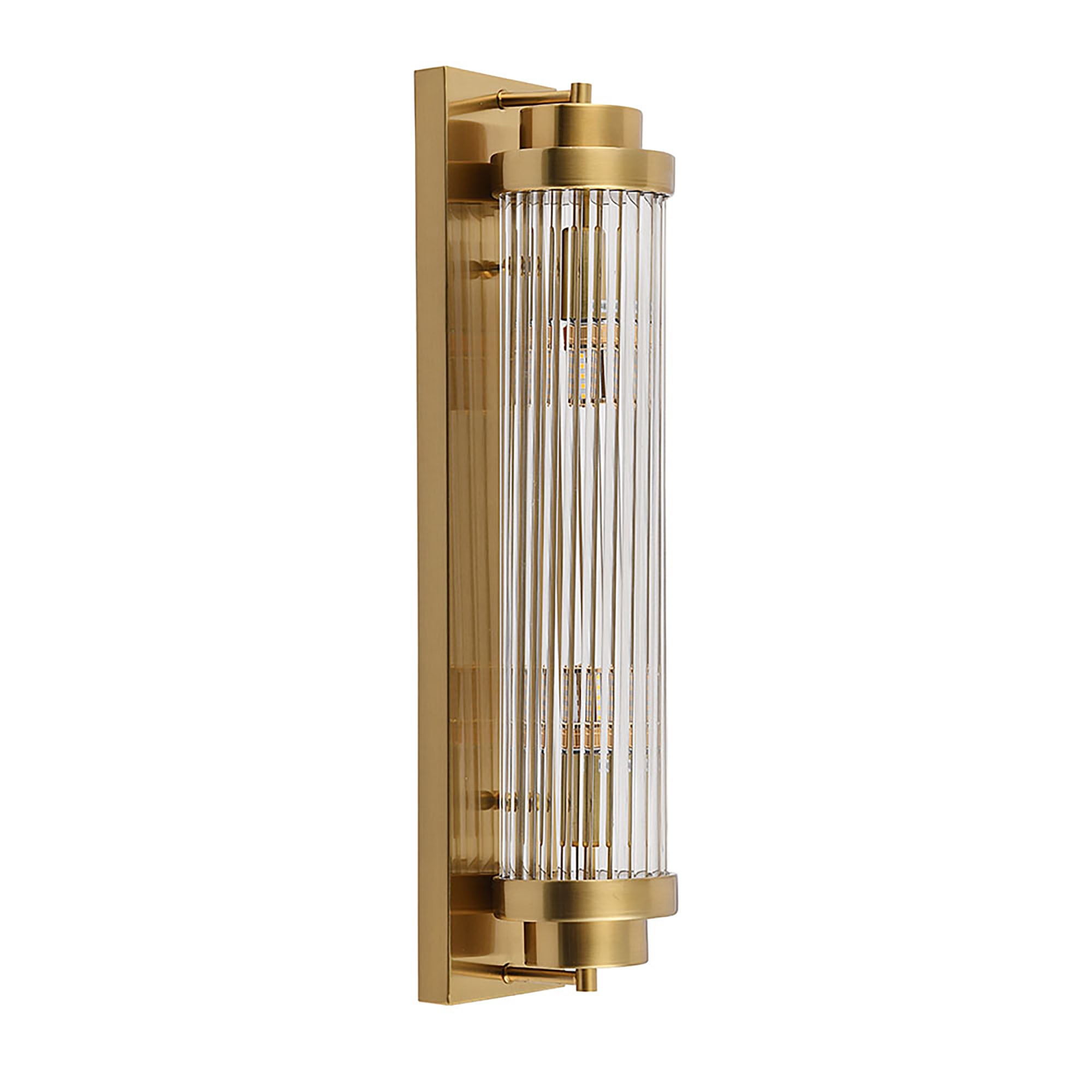Cambridge Gold and Clear Glass 600mm Wall Light