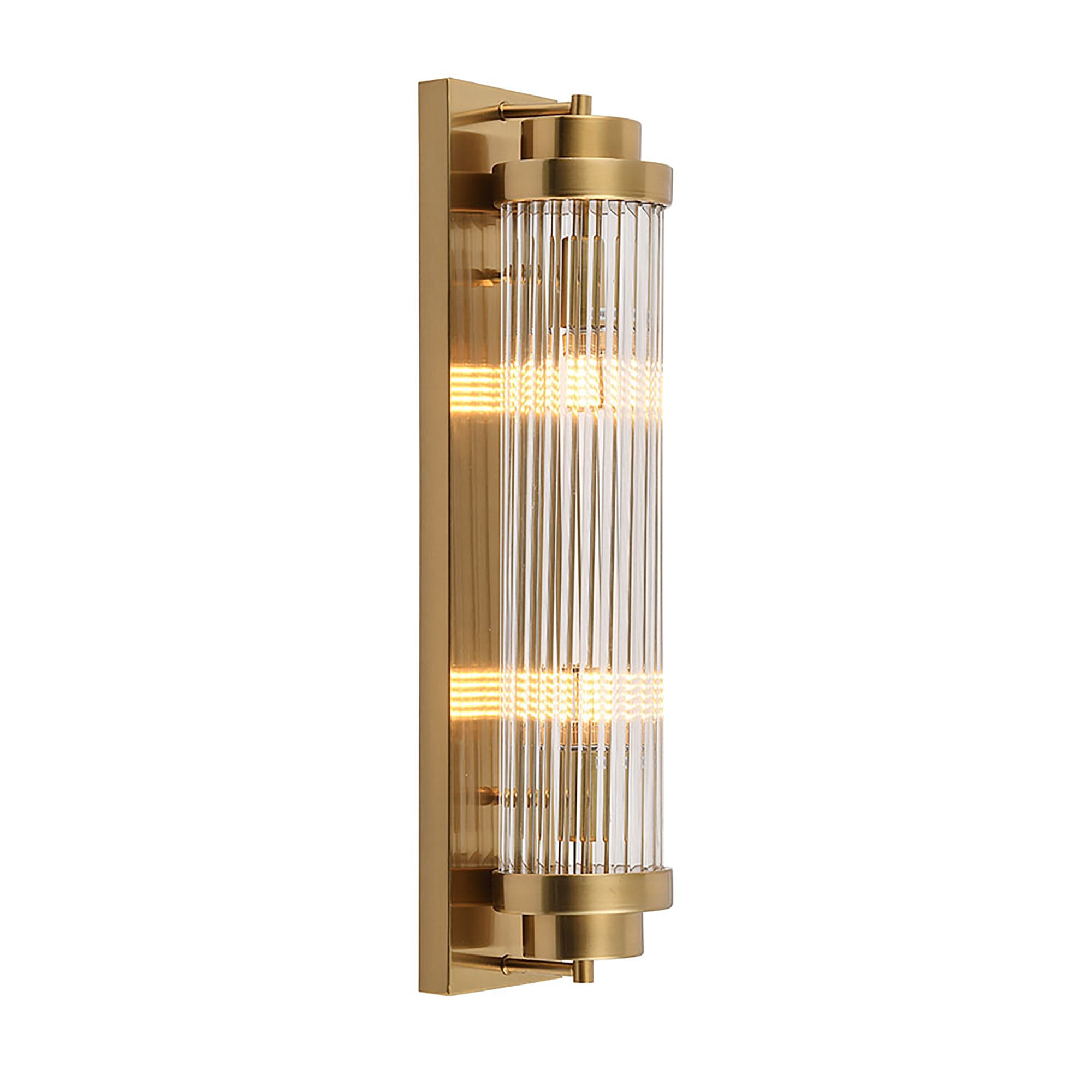 Cambridge Gold and Clear Glass 600mm Wall Light