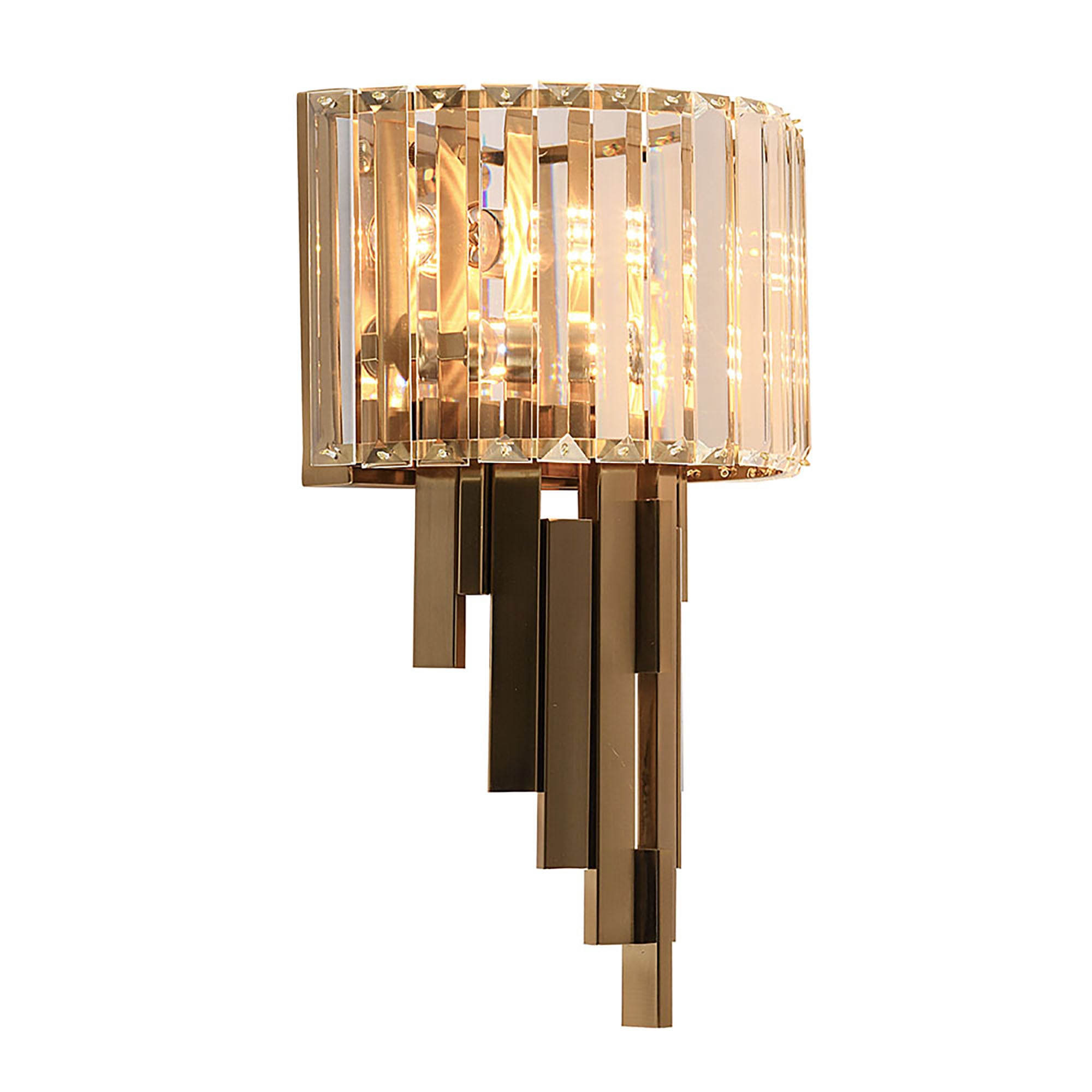 Imperial Gold and Clear Glass Wall Light