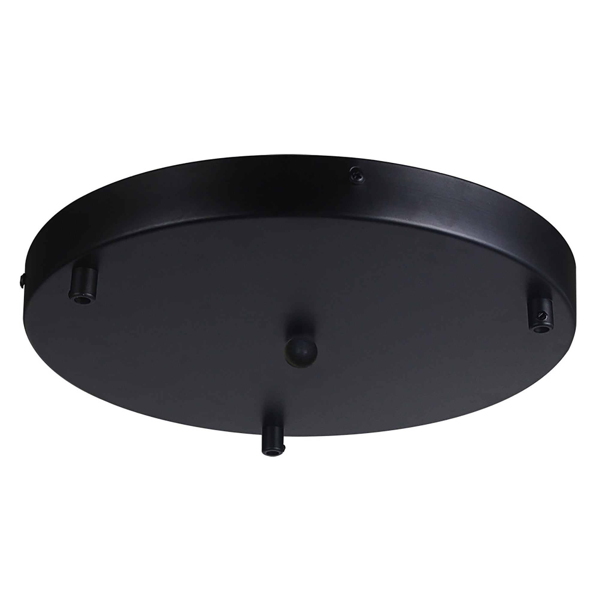 3 Light Round Base - Black