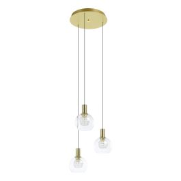 Terque Hanging Light 3X5.4W LED 3000K Matt Brass