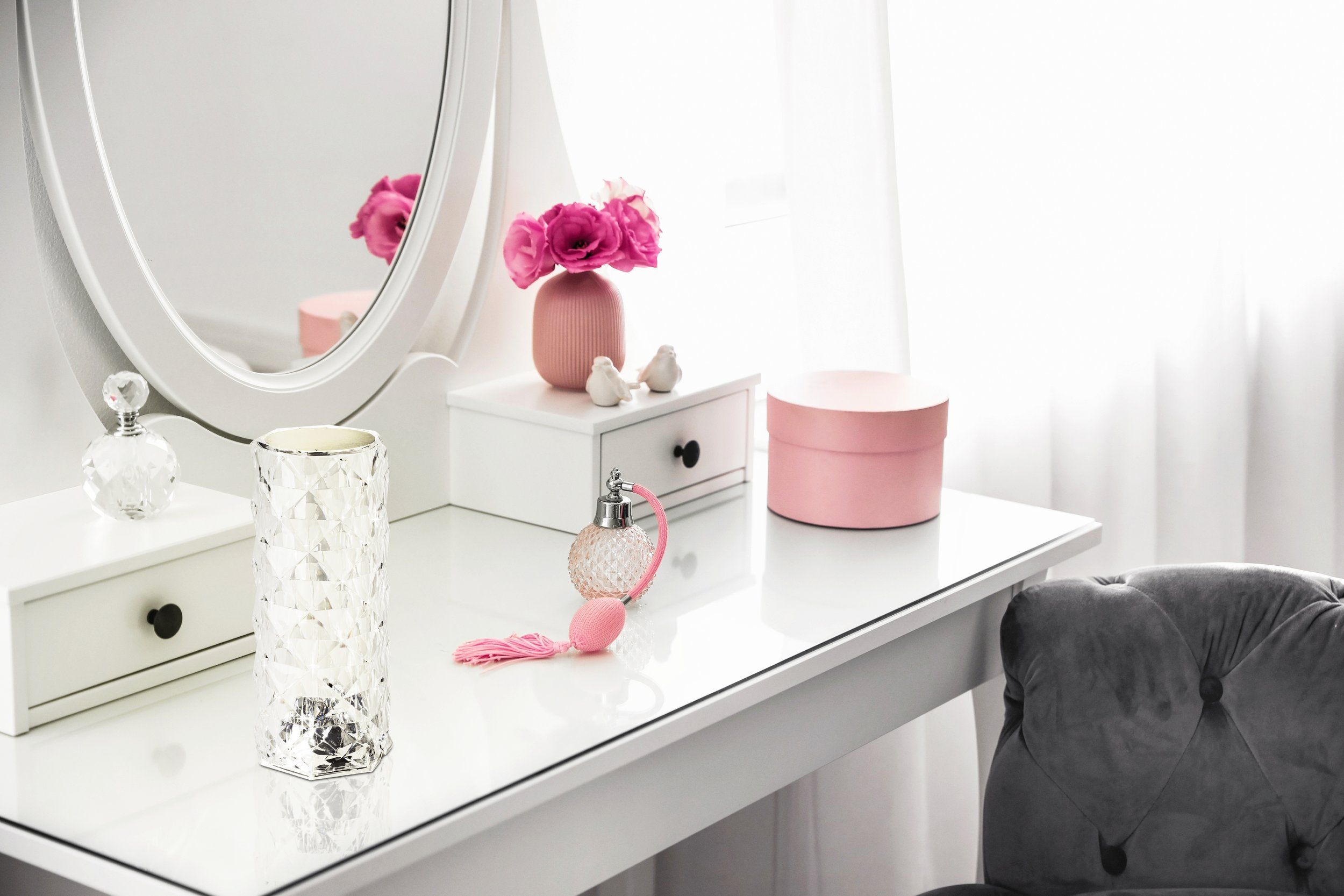 Lucignano Stick Clear/Chrome 0.6W RGB Rechargeable Table Lamp