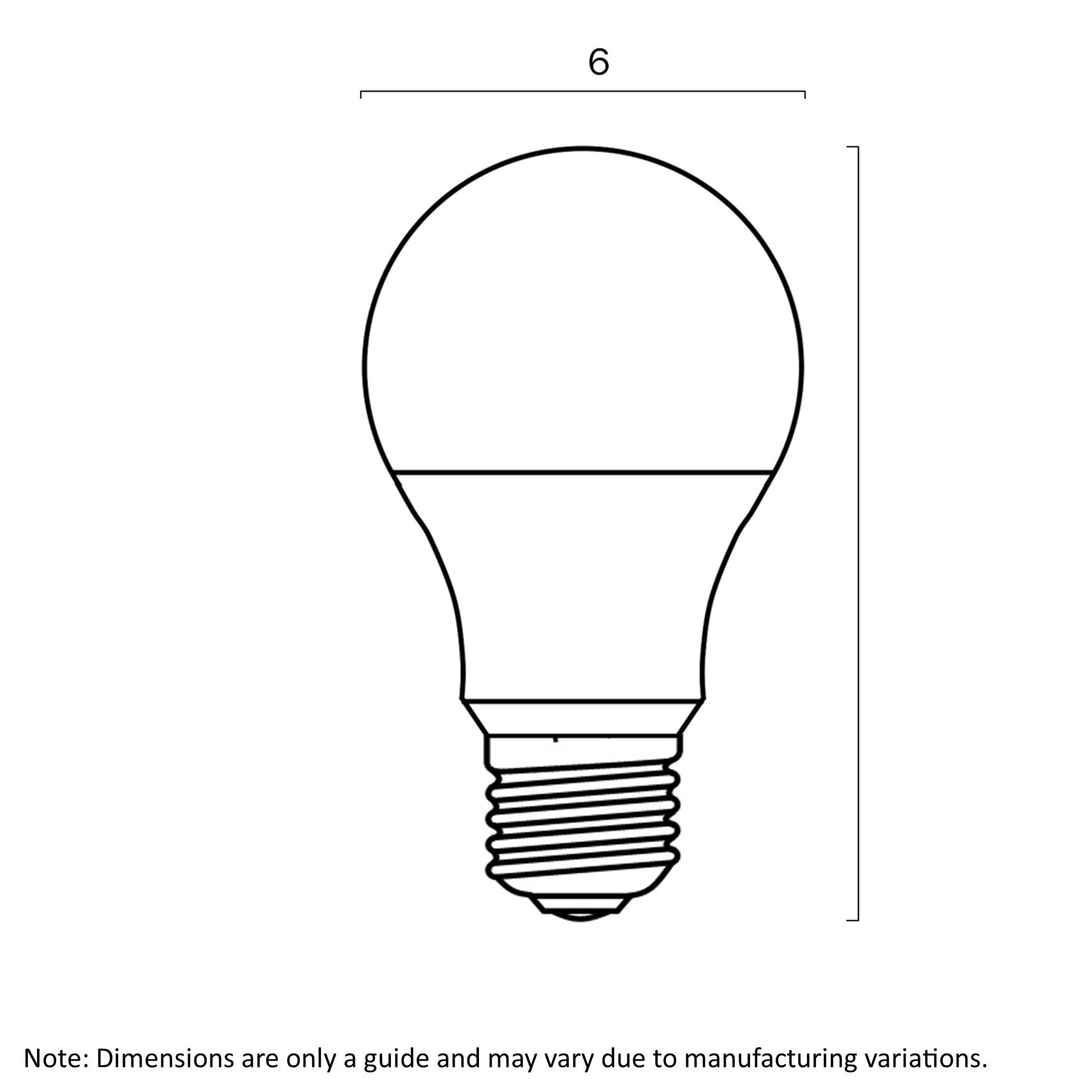 A60 8W E27 3CCT Opal LED Globe