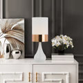 Akira White/Oak, White/Copper or White/Chrome Table Lamp