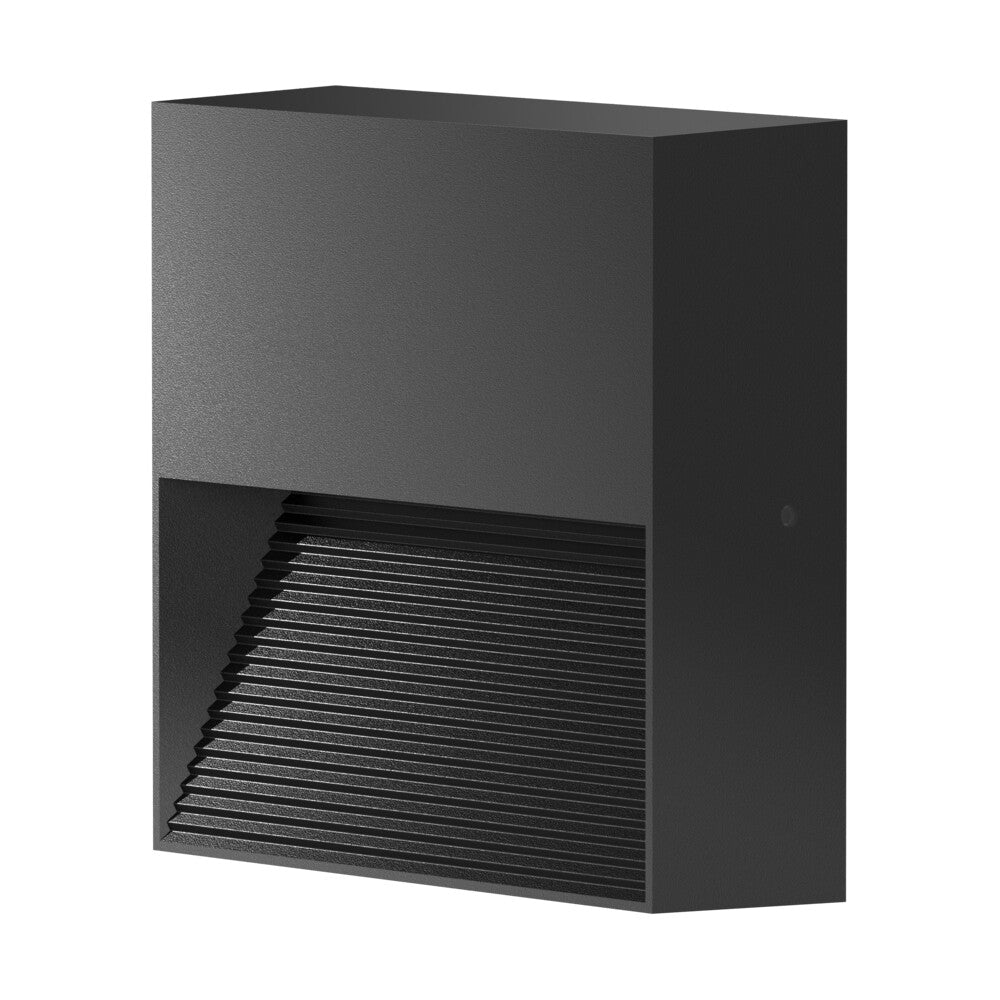 Altona Square 3000K 5W IP65 Wall Light in Black
