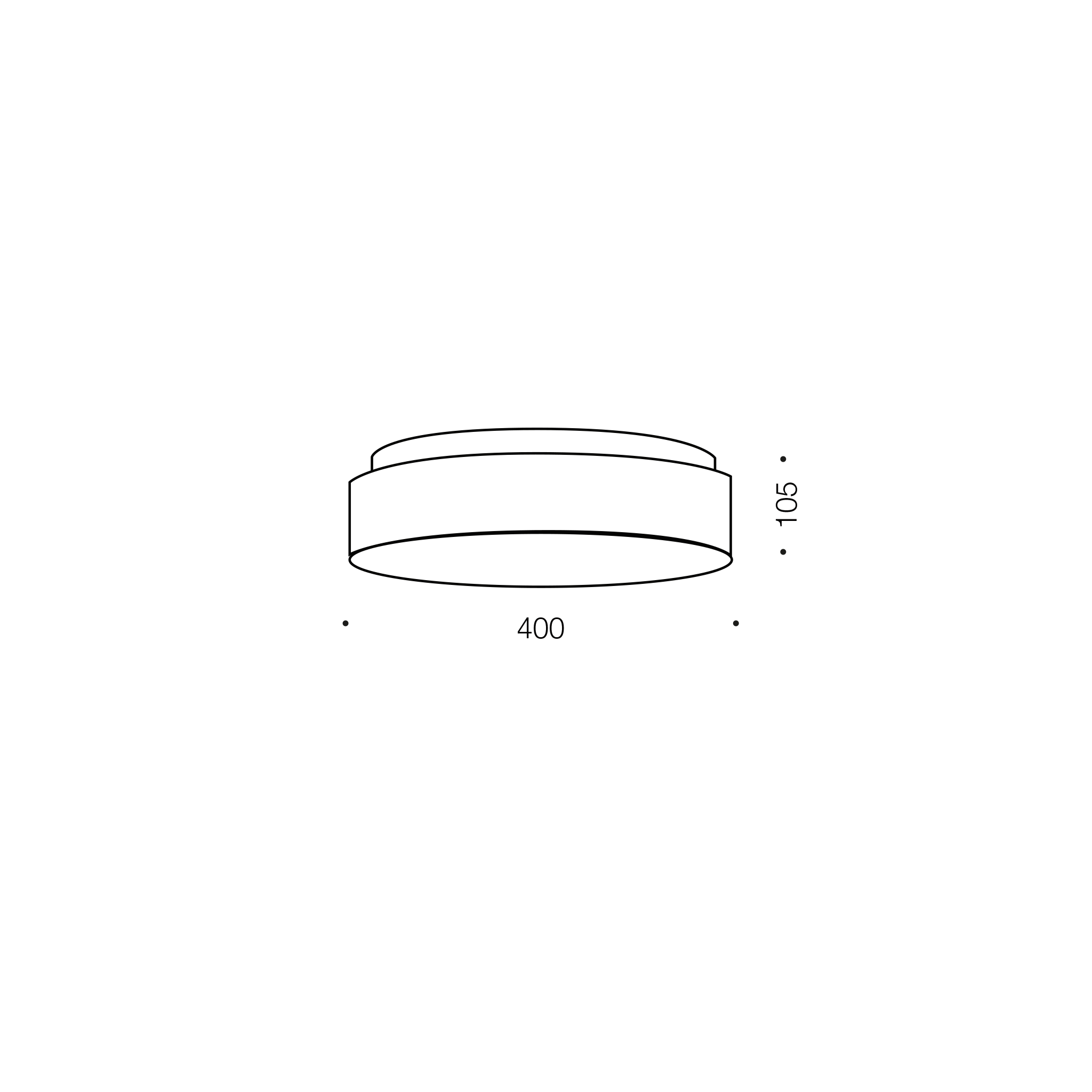 Amelia 40 Opaline 32W 3CCT Dimmable LED Oyster