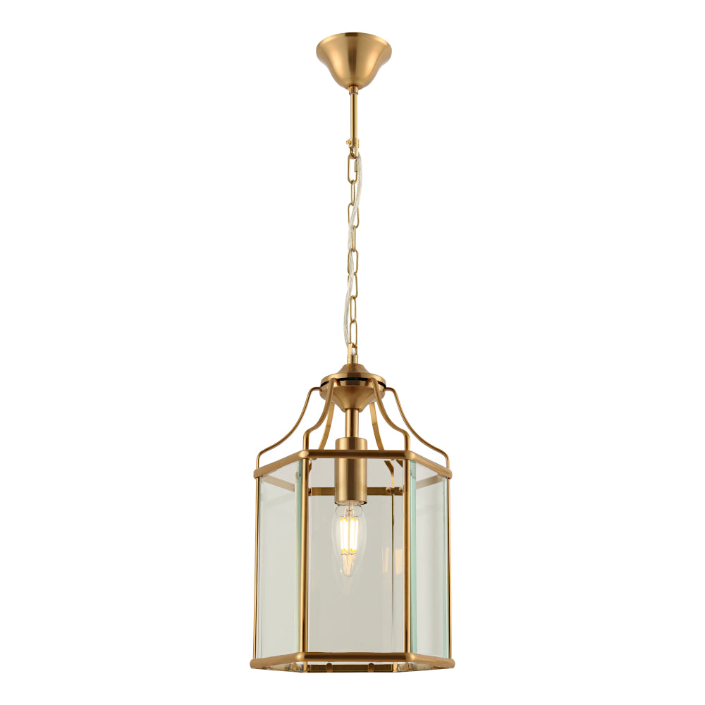 Arcadia 1 Light Pendant Gold