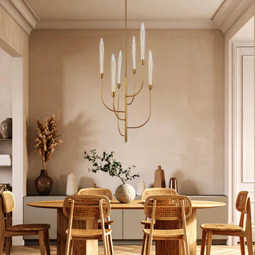 Archer Antique Gold 18W 3000K 6 Light Pendant