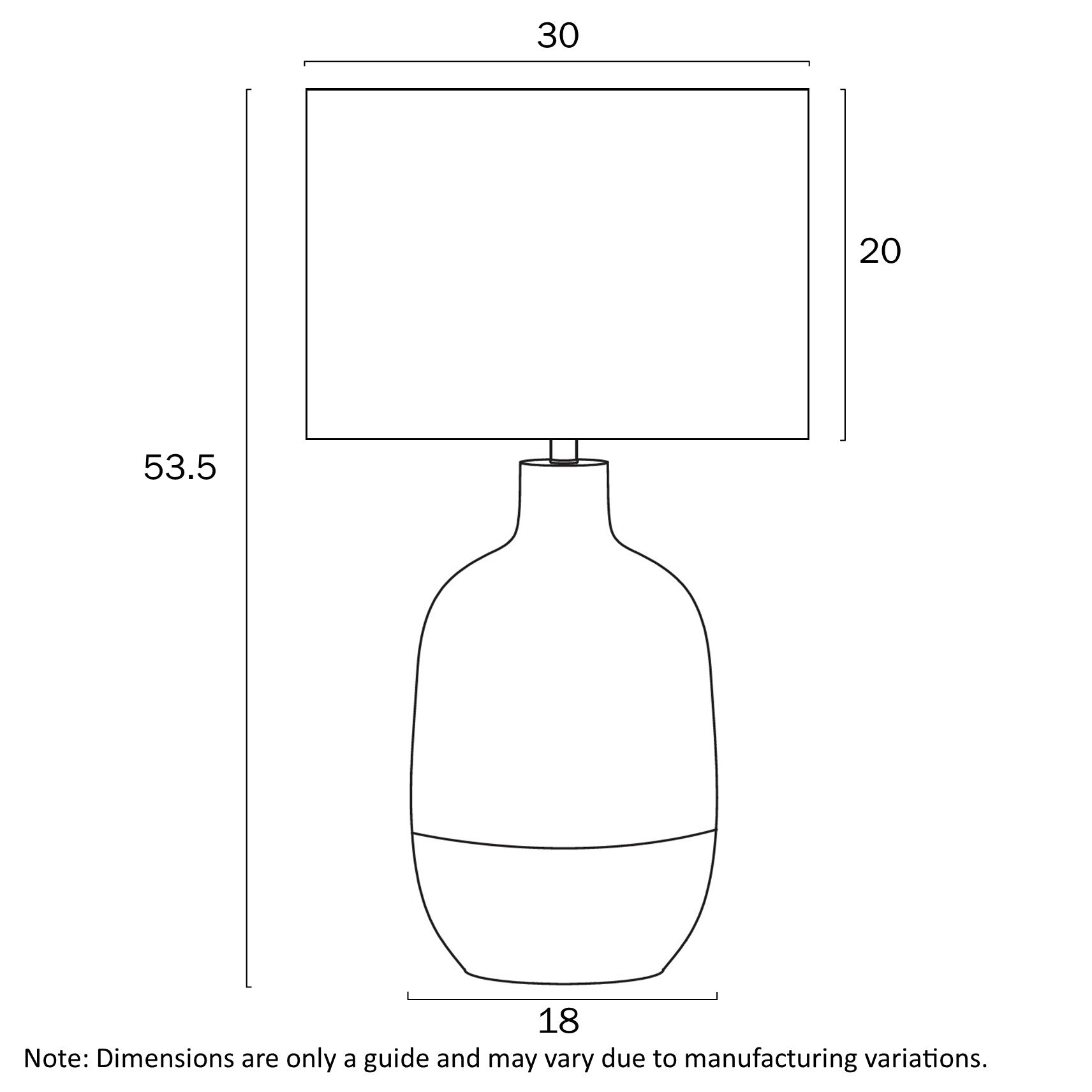 Arthur Rust or Bronze Ceramic Table Lamp with White Fabric Shade