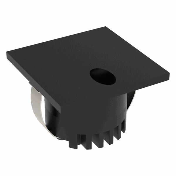 Aura 24V Square 3W LED TRIO IP20 Black Steplight