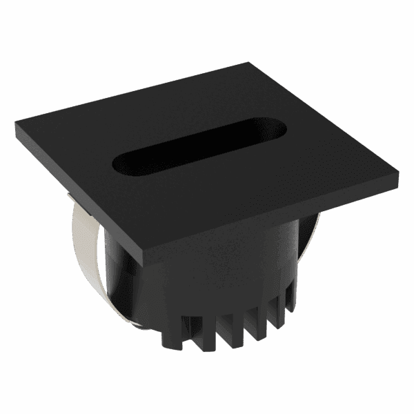 Aura 24V Square 3W LED TRIO IP20 Black Steplight